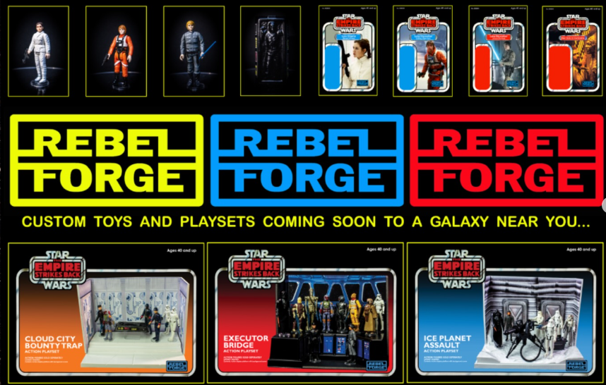 rebel forge starwars figure displays