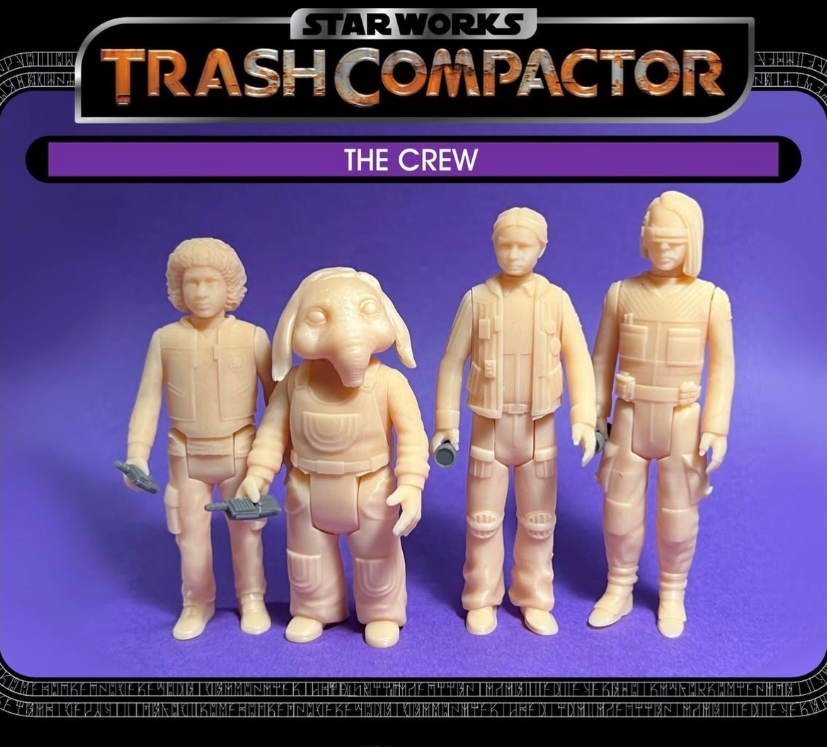 trash compactor toy maker and custom figures